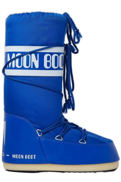 Moon Boot Logo Detailed Lace In Blue
