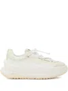 Moon Boot Logo-embellished Lace-up Sneakers In White