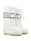 Moon Boot Logo-print Lace-up Boots In White