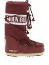 Moon Boot Logo-print Snow Boots In Burgundy