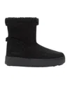 Moon Boot Logo Printed Ankle Boots In Black