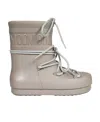Moon Boot Rubber Rain Boots In Nude