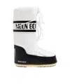 Moon Boot Icon Shell And Faux Leather Snow Boots In White