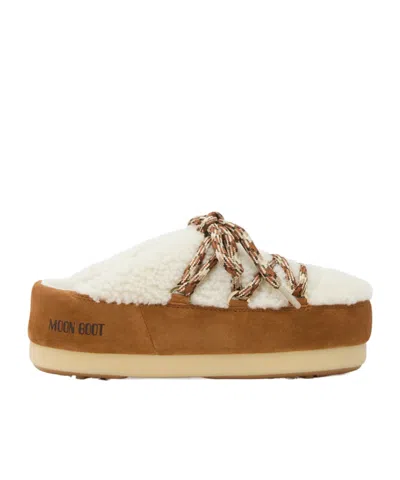 MOON BOOT LOGO SLIPPERS