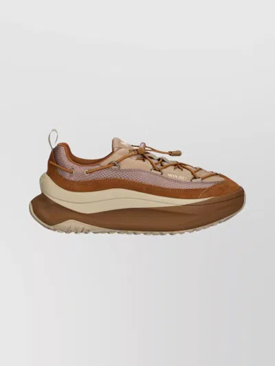 MOON BOOT LOGO SNEAKERS WITH CHUNKY SOLE AND MESH