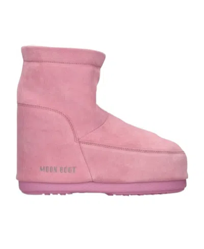 Moon Boot Logo Snow Boots In Pink