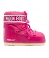 Moon Boot Icon Nylon Ankle Snow Boots In Pink