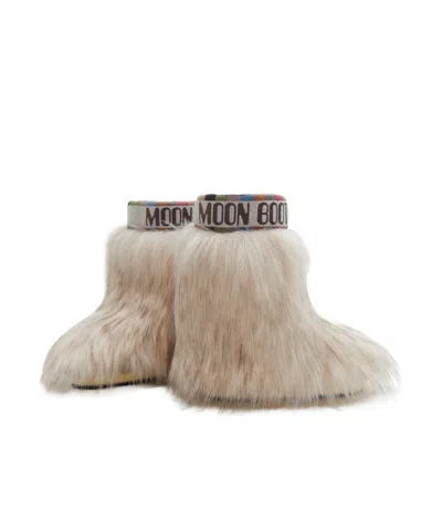 Moon Boot Icon Yeti Boots In Nude