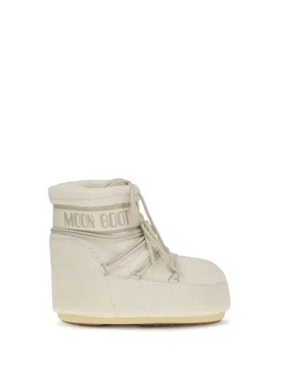 Moon Boot Low Icon Boots In Beige