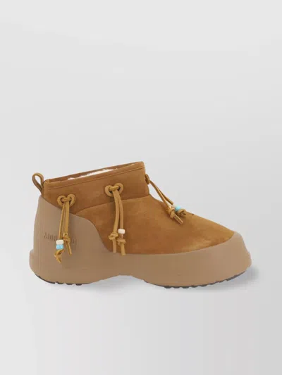 MOON BOOT LOW SUEDE LACE-UP ANKLE BOOTS