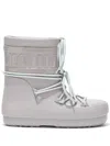 Moon Boot Low-top Lace-up Boots In Grey