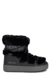 Moon Boot Ltrack Low Faux-fur Boots In Black