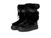Moon Boot Ltrack Low Faux-fur Boots In Black