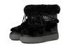 Moon Boot Ltrack Low Faux-fur Boots In Black
