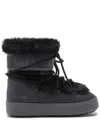 Moon Boot Ltrack Low Faux-fur Boots In Black
