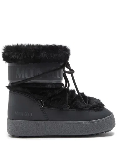 Moon Boot "ltrack" Faux Fur Wp Boot In Black