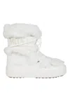 Moon Boot Ltrack Low Faux Fur Boots In White