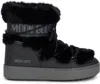 Moon Boot Ltrack Low Faux-fur Boots In Black
