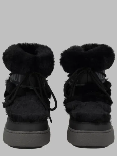 Moon Boot Ltrack Low Faux-fur Boots In Animal Print