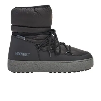 Pre-owned Moon Boot Ltrack Low Nylon Boot 'black' | Men's Size 36.5