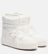 Moon Boot Quilted Logo-print Ankle Boots In White
