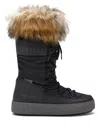 Moon Boot Ltrack Monaco Faux-fur Padded Boots In Black