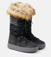 Moon Boot Ltrack Monaco Faux-fur Padded Boots In Black