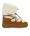 Moon Boot Ltrack Polar Shearling Boots In Brown