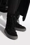 Moon Boot Ltrack Suede Boots In Black