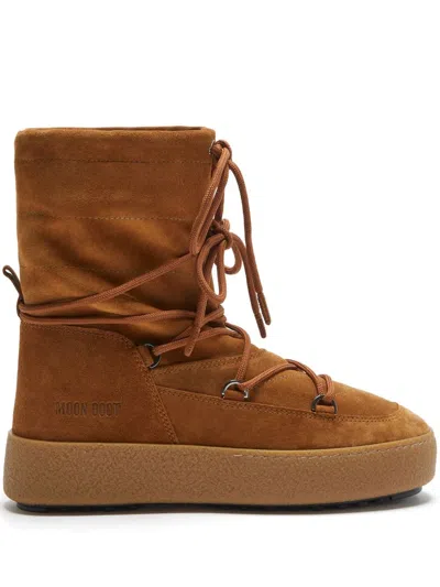 Moon Boot Ltrack Suede Boots In Brown