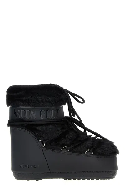 MOON BOOT 'LTRACK TUBE FAUX FUR' ANKLE BOOTS