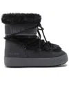 Moon Boot Stivale Ltrack Low Faux Fur Nero In Black