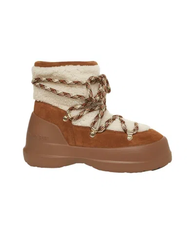 Moon Boot Luna Boot Shea Suede Boots In Brown