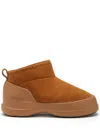 Moon Boot Boys Luna Suede Low Boots In Brown