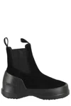 Moon Boot Luna Ankle Boots Elastic Side Panels In Black