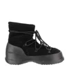 Moon Boot Black Lace Up Boots In Black