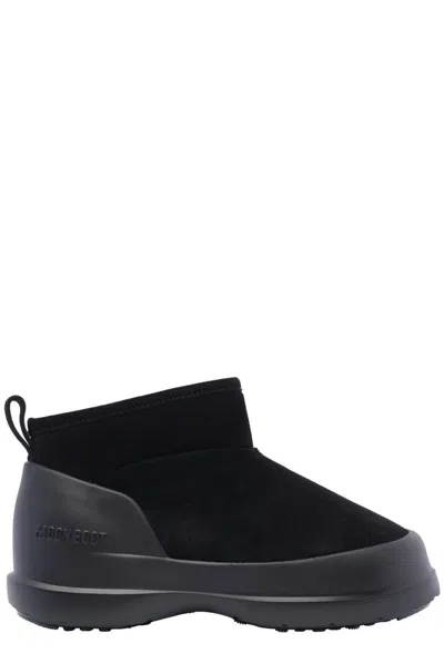 MOON BOOT LUNA LOGO DEBOSSED SLIP-ON BOOTS