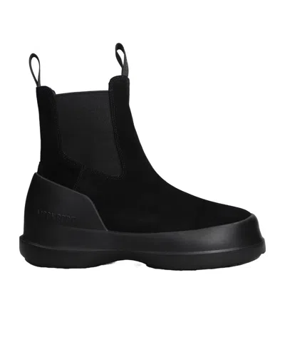 MOON BOOT MOON BOOT LUNA LOGO-PRINTED SLIP-ON BOOTS