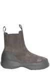 Moon Boot Luna Logo-printed Slip-on Boots In Anthracite