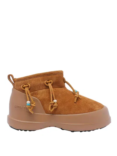 Moon Boot Luna Low Beads Boots In Marrón