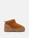 Moon Boot Luna Low Suede Leather Ankle In Cognac