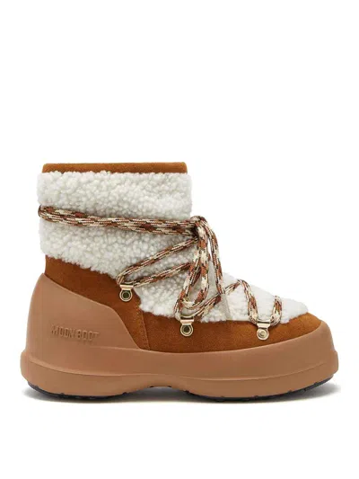 MOON BOOT LUNA LOW SHEARLING SNOW BOOTS