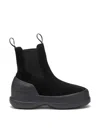 Moon Boot Luna Chelsea Suede City Capsule In Black