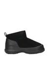 Moon Boot Mezzaluna Suede Ankle Boots Pull Tab In Black