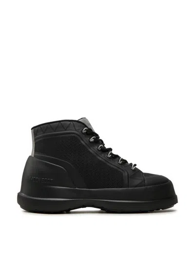 Moon Boot Luna Trek Mid Nylon Boots In Black