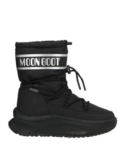Moon Boot Man Ankle Boots Black Size 7.5 Textile Fibers