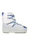 Moon Boot Man Ankle Boots Light Grey Size 11.5-12 Textile Fibers, Synthetisches Material In Gray