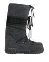Moon Boot Man Boot Charcoal Size 11.5-13 Textile Fibers In Grey