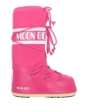 Moon Boot Man Boot Magenta Size 7-8.5 Textile Fibers, Synthetisches Material In Pink