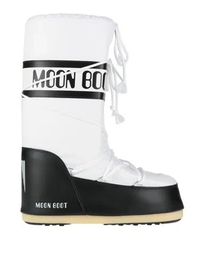 Moon Boot Man Boot White Size 11.5-13 Polyamide, Pvc - Polyvinyl Chloride